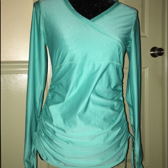 mint green long sleeve top